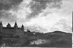 Das Aschaffenburger Schloss von Norden (Aschaffenburger Zyklus) by Ferdinand Kobell