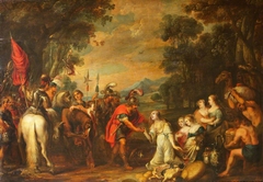 David and Abigail by follower of Sir Peter Paul Rubens