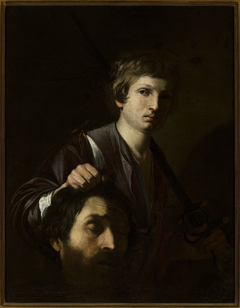 David with Goliath’s head by Nicolas Tournier