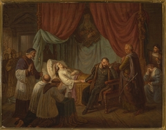 Death of Barbara Radziwiłł by Aleksander Lesser