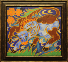 Die blaue Kuh by Natalia Goncharova