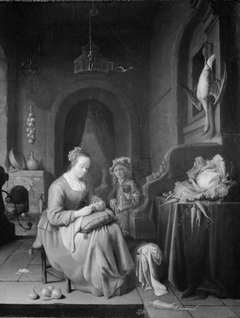 Domestic Scene by Jan Adriaensz van Staveren