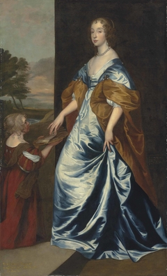 Duchess of Lennox and Richmond (1622–1685) with her lady’s maid, the dwarf, Anne Shepherd by Anthony van Dyck