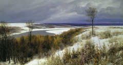 Early snow by Vasily Polenov