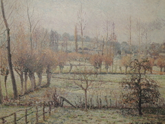 Effect of snow in Eragny by Camille Pissarro