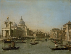 Entrance to the Grand Canal near the Punta della Dogana and Santa Maria della Salute by Unknown Artist