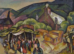 Feast Day: San Juan Pueblo by William Penhallow Henderson