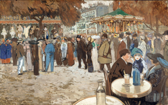 Fête foraine, boulevard de Clichy by Louis Abel-Truchet