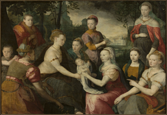 Finding of Moses – Allegorical family portrait by Bernaert de Rijckere