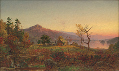 Fisherman's House, Greenwood Lake, New Jersey by Jasper Francis Cropsey