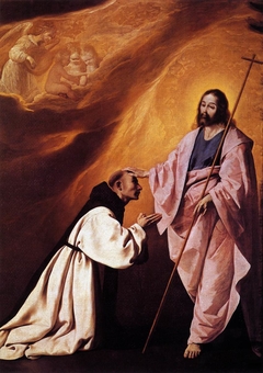 Friar Andrés de Salmeron Comforted by Christ by Francisco de Zurbarán