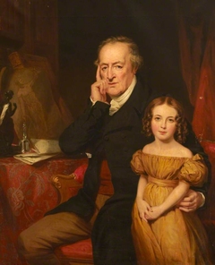 George O’Brien Wyndham, 3rd Earl of Egremont (1751-1837) and his Granddaughter Harriet King (?) by George Clint