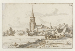 Gezicht op Boxmeer by Josua de Grave