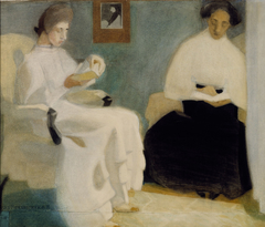 Girls Reading by Helene Schjerfbeck