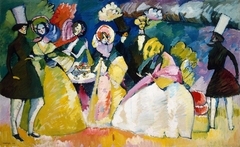 Group in Crinolines by Wassily Kandinsky