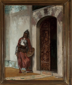 Guard at the entrance to the seraglio by Stanisław Chlebowski