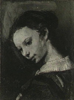 Head of a Woman, or Study for a figure in Rembrandt's lost 'Circumcision' by Rembrandt