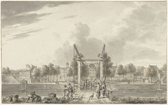 Het Gouverneurshuis te Batavia by Hendrik Kobell