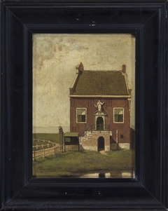 Het oude Rechthuis van Hindelopen. Nu museum 'Hidde Nijlandstichting' by Johannes Christiaan Karel Klinkenberg