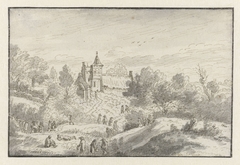 Huis Pot bij Nivelles by Josua de Grave