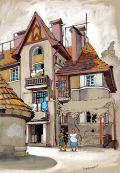 Hust. Czech town by Tatyana Popovichenko