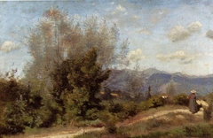 In the Vicinity of Geneva by Jean-Baptiste-Camille Corot