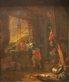 Intérieur de cuisine. by Willem Kalf