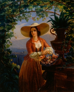 Italian Flower-Girl by Robert Ekman