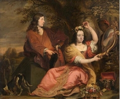 Jan van der Voort en zijn zuster Catharina by Ferdinand Bol