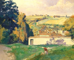 Jeune Fille Sur La Colline by Émile Bernard