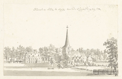 Kasteel en kerk te Spijk by Jan de Beijer