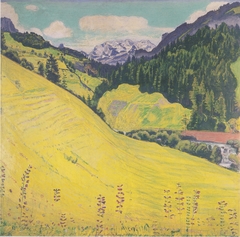 Kiental mit Blümlisalp by Ferdinand Hodler