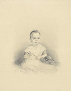 Kinderportret van Hendrik Ooster by Petrus Josephus Lutgers