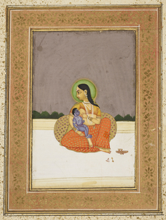 Krishna and Yashoda by Anonymous