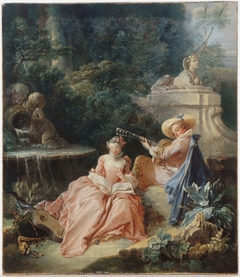 La Leçon de musique by François Boucher