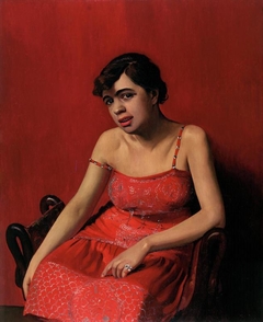 La Roumaine en robe rouge by Félix Vallotton