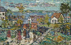 Landscape (Road & Town) by Maurice Prendergast