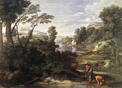 Landscape with Diogenes by Nicolas Poussin