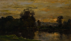 Landscape with Ducks by Charles-François Daubigny