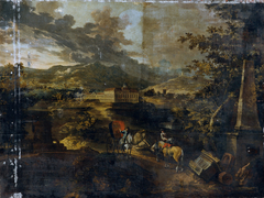 Landschaft mit Schloss Stattenberg by Franz Ignaz Flurer