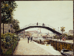 Le Canal Saint-Martin by Marie-François Firmin-Girard