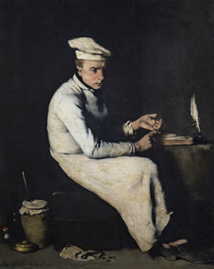 Le cuisinier comptable by Augustin Théodule Ribot