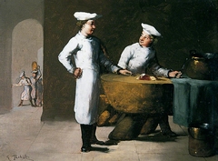 Les marmitons (Kitchen Boys) by Germain Théodule Clément Ribot