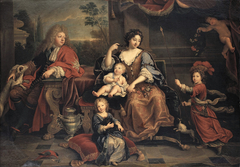 Louis, the Grand Dauphin of France with his Family by Anonymous