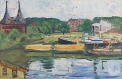 Lübeck with the Holstentor by Edvard Munch