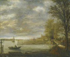 Lumberyard near Dordrecht by Aelbert Cuyp