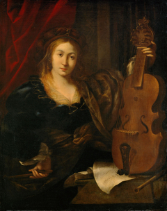 Mädchen mit Lira da Gamba by Ferdinand Bol