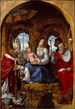 Madonna and Child with Saints by Bernardo Zenale