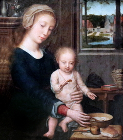 Madonna and Child with the Milk Soup by Gerard David