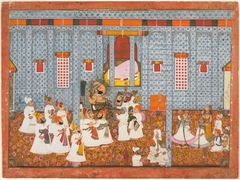 Maharana Bhim Singh of Mewar Ties His Turban by Chokha